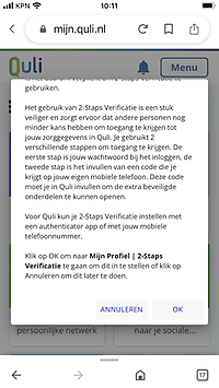 Quli 2-staps verificatie
