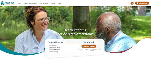 Homepage nieuwe website Meander Medisch Centrum